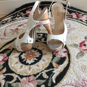 White high heel sandals